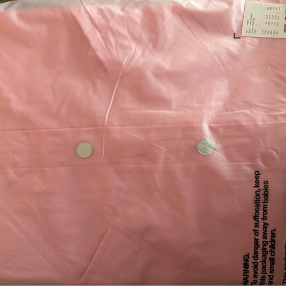 NWT RAINS Long Rain Jacket In Color Pink Sky Size Unisex Large Brand New - Picture 11 of 12